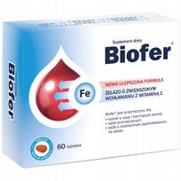 Maisto papildas BIOFER su vitaminu C, 60 kapsulių