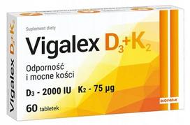 Maisto papildas Vigalex D3 + K2, 60 tablečių, 2000 TV