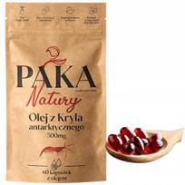 Kriliaus aliejus ANTARCTIC 500 mg, Omega-3, astaksantinas, 60 kapsulių
