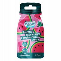 Gaivinančios Dosfarm Vita dražė su arbūzų ir mėtų skoniu, be cukraus, 19 g