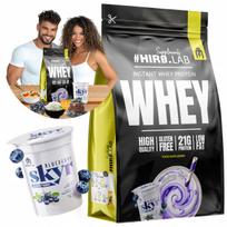 Baltyminiai išrūgų milteliai HIRO.LAB WPC 750g mėlynių skonio be gliuteno