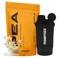 Žirnių baltymų izoliatas nowmax PEA PROTEIN 500 g + shaker Nano 300 ml