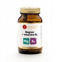 Maisto papildas Magnesium + vitamin B6, 90 kapsulių, Yango