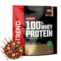 Baltyminiai milteliai NUTREND 100% Whey Protein WPC WPI 800g šokolado ir graikinių riešutų skoniu BCAA