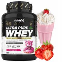 Baltymų koncentratas WPC Protein Pure Whey Digezyme braškinis 1000 g