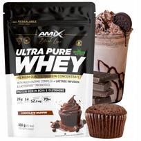 Baltyminiai milteliai Amix Ultra Pure Whey šokolado skonio 500g