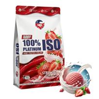 Proteino izoliatas MLO 100% Platinum Isolate 750 g braškių skonio