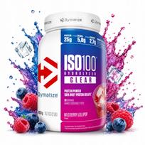 Išrūgų baltymų izoliatas Dymatize ISO 100 Blueberry lollipop 900 g WPI