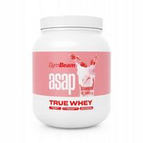 Išrūgų baltymai GymBeam TRUE WHEY WPC, 900g, braškių skonio