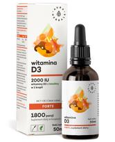 Maisto papildas Aura Herbals Vitamin D3 Forte 2000IU iš lanolino, 50 ml