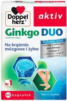Maisto papildas Doppelherz aktiv Ginkgo Duo, 60 kapsulių