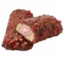 Baltyminis batonėlis ProfitSnack braškių ir jogurto, 32% baltymų, 10 vnt.
