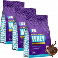 Baltyminis papildas MILKY SHAKE WHEY 700g, 6 pakuotės, 3 rinkiniai