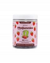 Vitaminų D braškinės guminukės Noble Health VitaGummies, 60 vnt.
