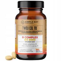 Vitaminų B kompleksas + D3 2000, 180 tablečių