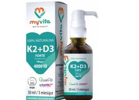Vitaminų lašai MyVita K2 100 mcg D3 4000 TV 30 ml