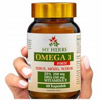 Omega 3 Forte EPA DHA Vitamin E, 60 kapsulių
