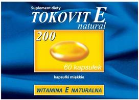 Vitaminas E TOKOVIT E 200, 60 kapsulių, Hasco-Lek