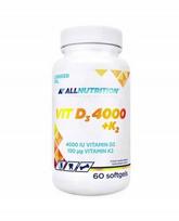 Maisto papildas Allnutrition Vit D3 4000 + K2, 60 kaps.