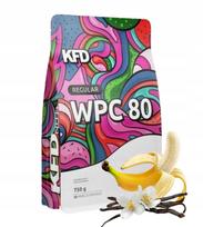 Išrūgų baltymų milteliai KFD Regular WPC 80 750 g, vanilės ir bananų skonio