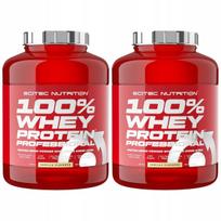 Baltyminiai milteliai SCITEC 100% Whey Protein 1816g, vanilės skonio, 2 vnt.
