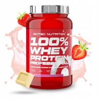 Išrūgų baltymų milteliai SCITEC 100% Whey Protein Professional 920 g, White Check - Strawberry