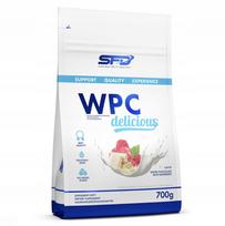 Baltyminiai milteliai SFD WPC Delicious 700 g baltojo šokolado ir aviečių skonio