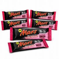 Baltyminis batonėlis MARS Hi Protein Low Sugar 55g, aviečių skonio