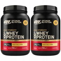 Išrūgų baltymų proteinas OPTIMUM NUTRITION Gold Standard Whey 780g Vanilė 2 vnt.