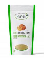 Augaliniai baltymai 60% moliūnų BIO baltymų milteliai 500g NatVita