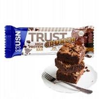 Baltyminis batonėlis USN Trust Crunch Bar 60, 20 g baltymų, mažai cukraus