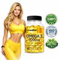 Maisto papildas Omega 3 1000 mg, DHA & EPA, žuvų taukai, 90 kapsulių