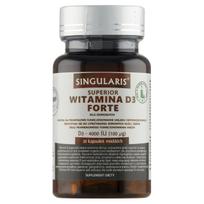 Vitaminai D3 Forte 4000 IU 30 kapsulių Singularis