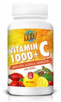 Maisto papildas Vitamin C 1000mg su Quercitin, Acerola, Wild Rose, 50 tablečių