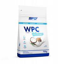 Išrūgų baltymų koncentratas SFD WPC Delicious 700 g kokosų