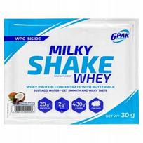 WPC proteinas 6PAK Nutrition Milky Shake Whey 30g
