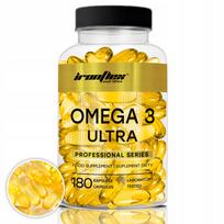 Maisto papildas Omega 3 IronFlex, 180 kapsulių, žuvų taukai, 330 EPA + 220 DHA