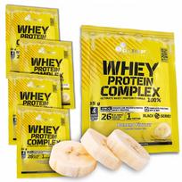 Baltymų papildas Olimp Whey Protein Complex 100% 35g bananų skonio, 5 vnt.
