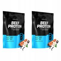 Baltyminiai milteliai BioTech USA Beef Protein 500g vanilės ir cinamono skonio, 2 vnt.