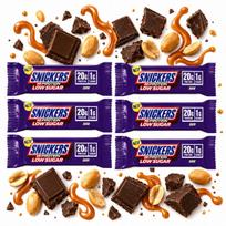 Baltyminis batonėlis Snickers Hi Protein Low Sugar 57g, juodasis šokoladas