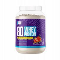 Baltymų papildas 6PAK 80 Whey Protein 2000g, braškių skonio