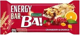 Energetinis batonėlis BA! su spanguolėmis, apelsinu ir jogurtu 40g