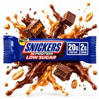 Baltyminis batonėlis MARS Snickers Hi Protein Low Sugar 57g su pieniniu šokoladu