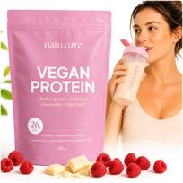 Baltyminis papildas Vegan PROTEIN White chocolate raspberry Natu.Care 525 g