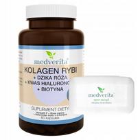 Maisto papildas MEDVERITA COLLAGEN FISH 60 kapsulių su hialurono rūgštimi ir vitaminu C