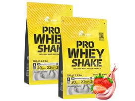 Išrūgų baltymų kondicionierius OLIMP Pro Whey Strawberry Shake, 700 g, 2 vnt.