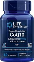 Maisto papildas Life Extension CoQ10 su D-limonenu 100 mg, 60 minkštųjų kapsulių
