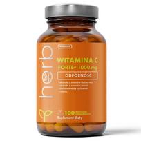 Maisto papildas HERB VITAMIN C FORTE+ 1000mg, 100 kapsulių, su bioflavonoidų ekstraktais