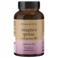 Magnis, kalis, vitaminas B6 PRIMABIOTIC, 60 tabl.