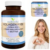 Maisto papildas MEDVERITA Fish Collagen Verisol F I ir III tipo kolageno peptidai, 120 kaps.